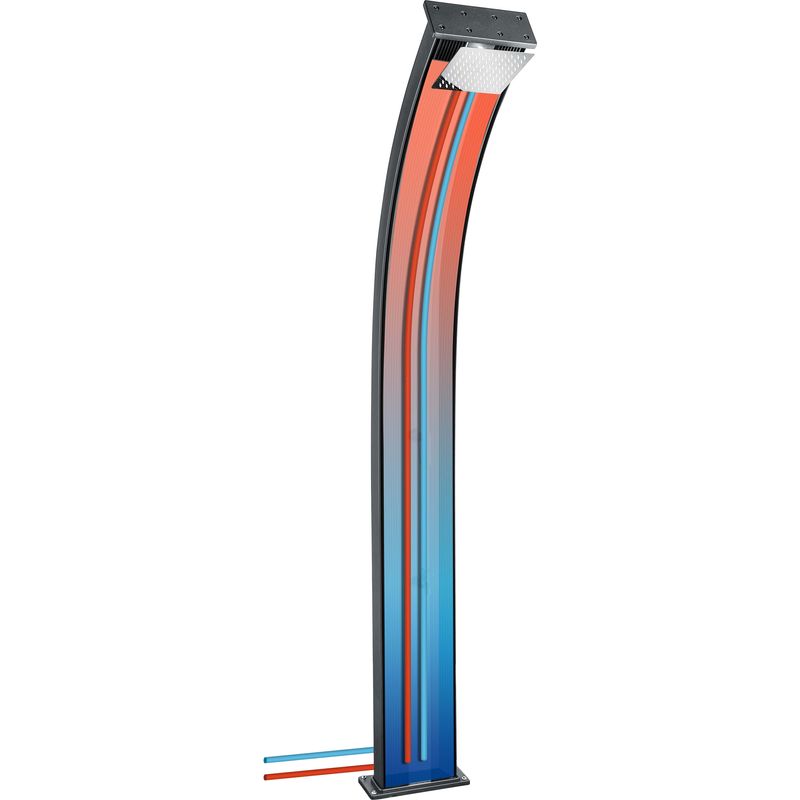 Dada Curve  - Hybriddusche 40L in Farbe Anthrazit