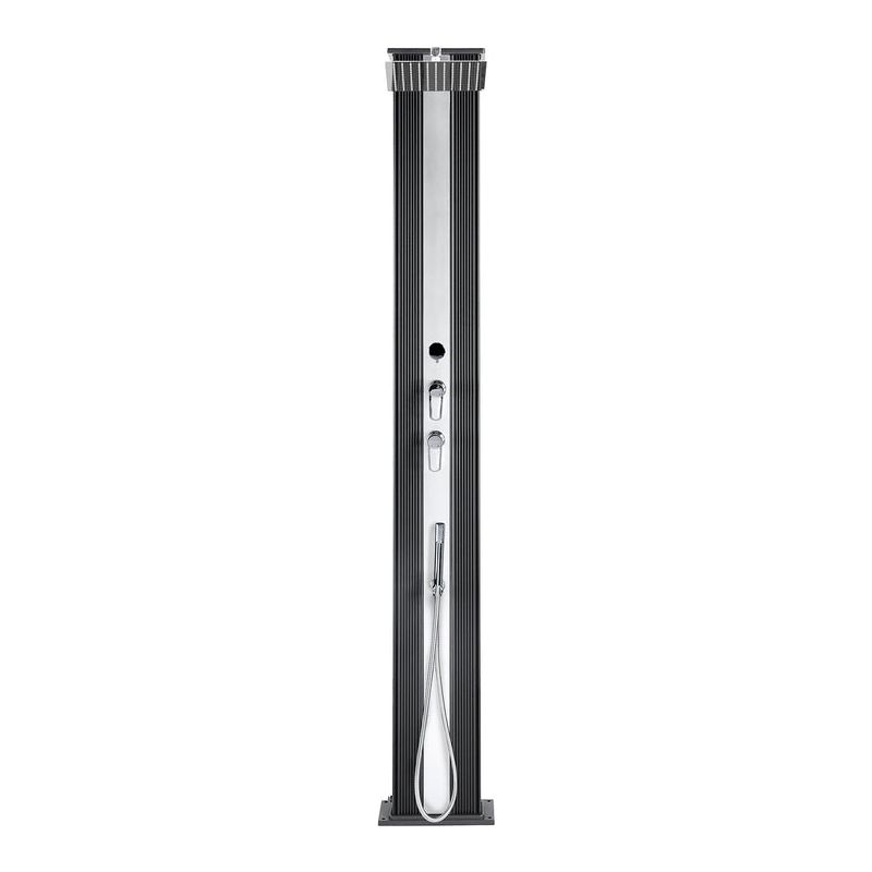 Dada Straight - Hybriddusche 40L in Farbe Anthrazit/Alu gebürstet