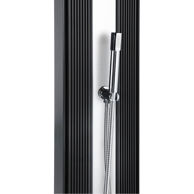Dada Straight - Hybriddusche 40L in Farbe Anthrazit/Alu gebürstet