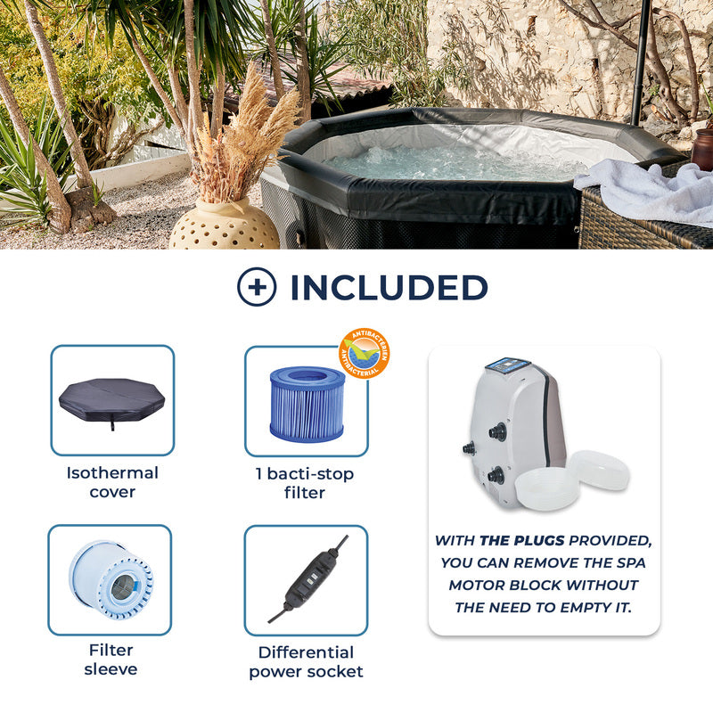 Octopus - Halbstarrer Premium Whirlpool für 4 + 2  Personen (ohne Mobiliar)
